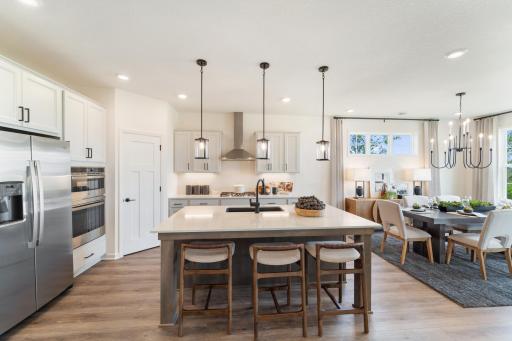 Kitchen and Dining Area - Picture of Model Home