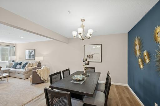 Dining Area - photos of are a staged model home of the same floorplan. Colors and selections may differ.