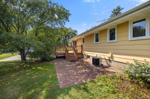 Entertainers dream with this back patio and deck