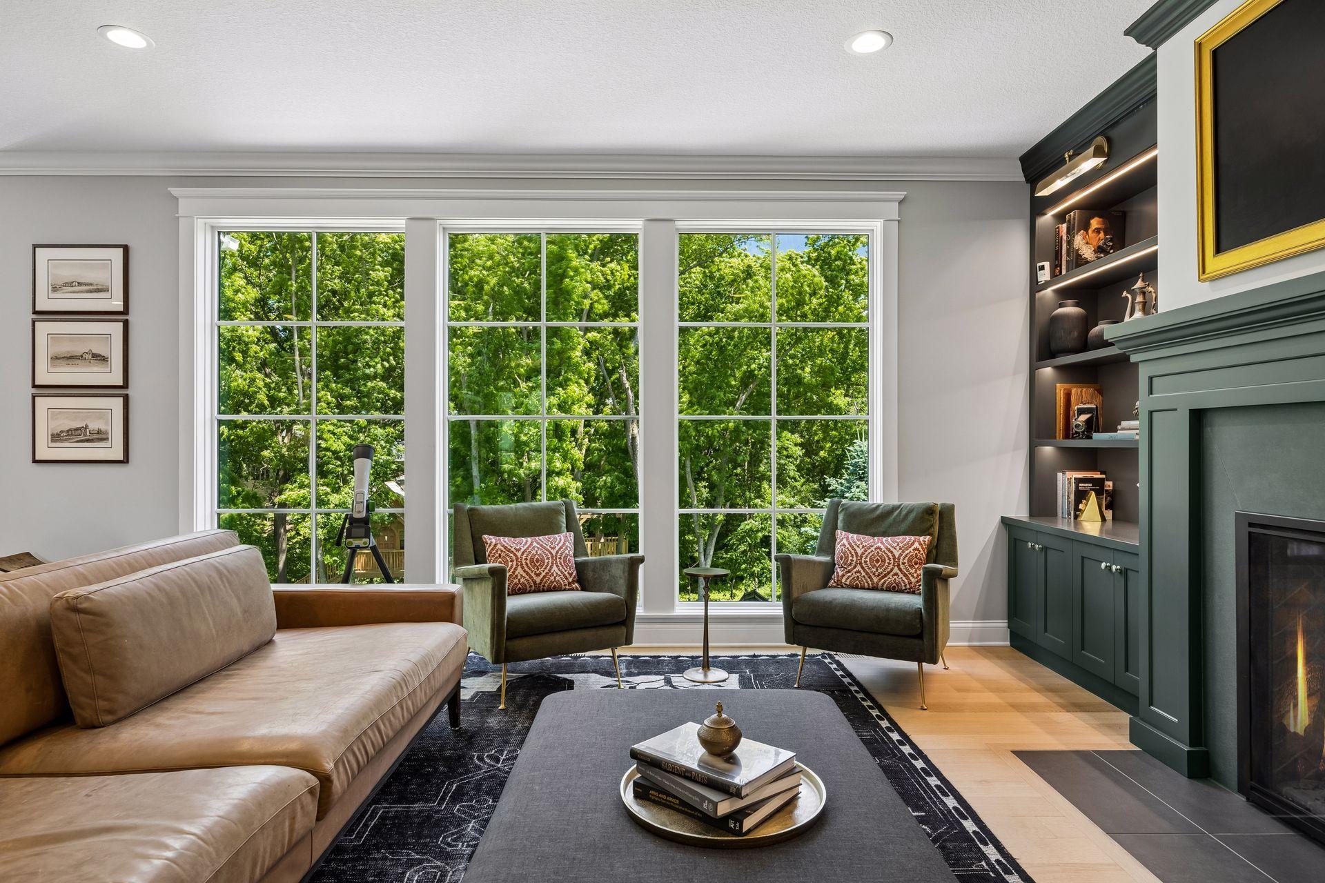 Expansive windows blur the line between indoors and nature, creating a tranquil setting unlike anything else.