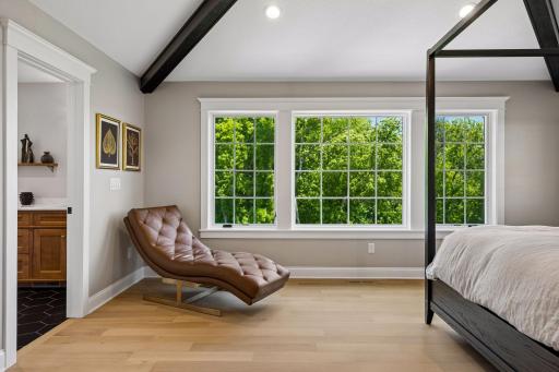 Wake each morning to uninterrupted treetop views from your own private sitting area.