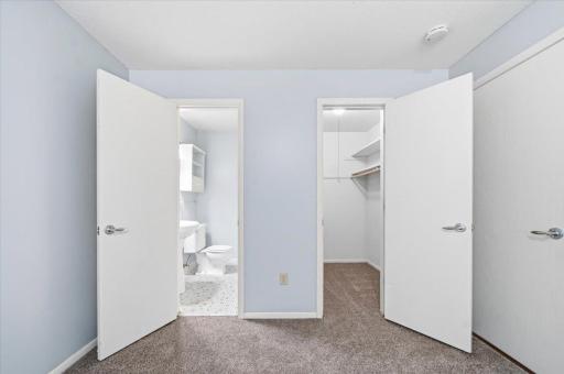Primary Private Bathroom and Walk In CLoset