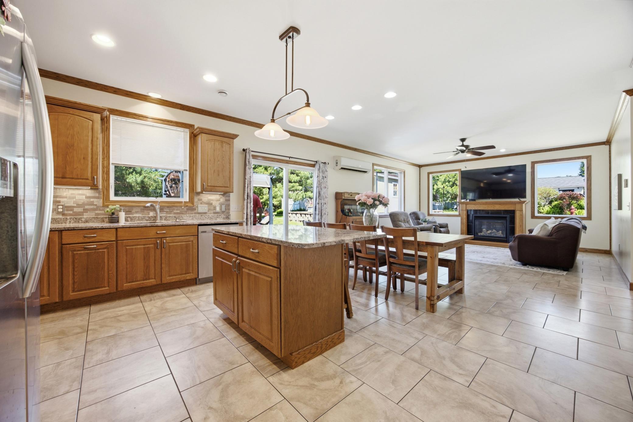 Main Floor Open Concept Kitchen/Living