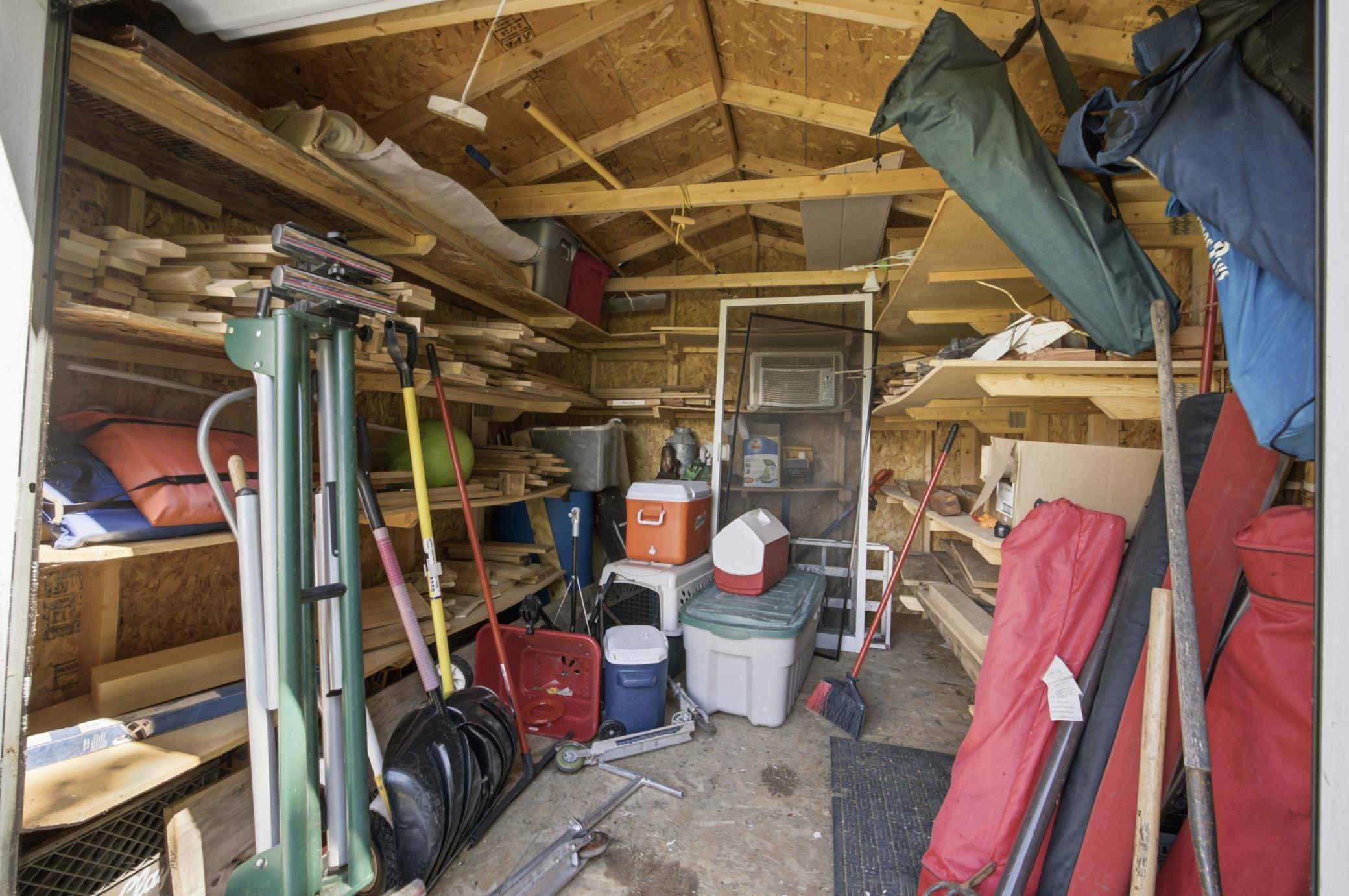 Interior of Shed