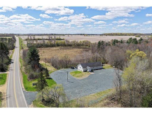 An overhead shot of the property with 6 acres