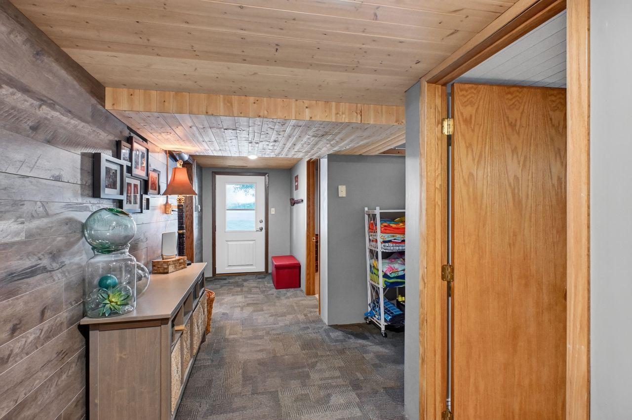 Basement entry from the patio