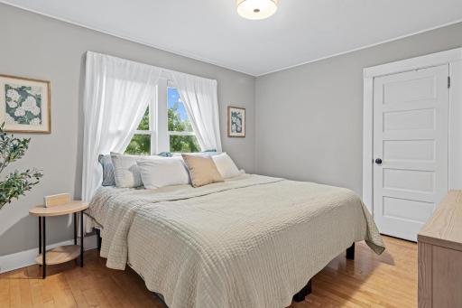 A spacious primary bedroom!
