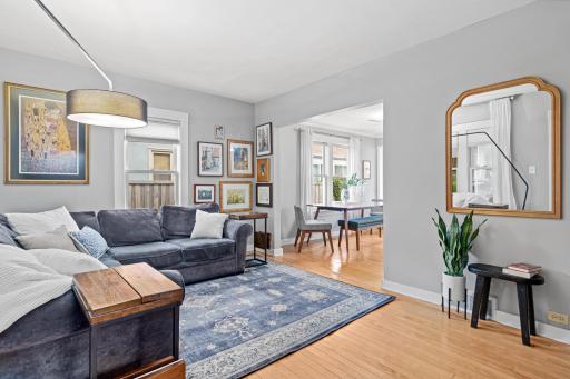 An open concept flowing into the dining area!