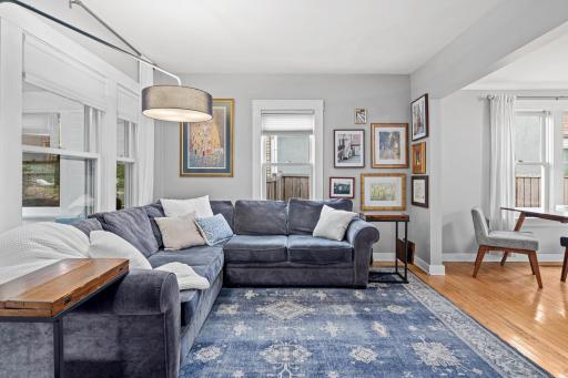 A spacious family room awaits your long day!