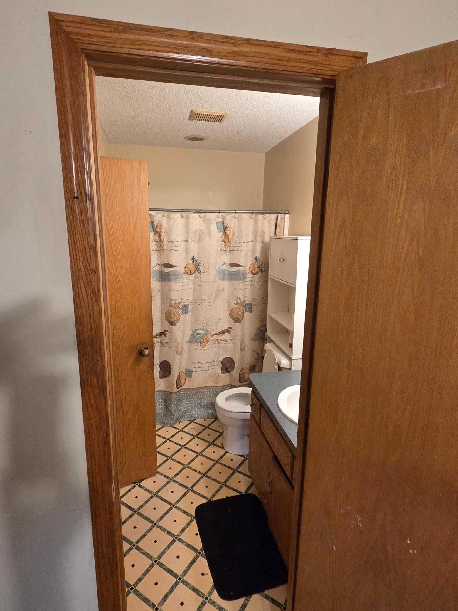 Upper walk thru bathroom
