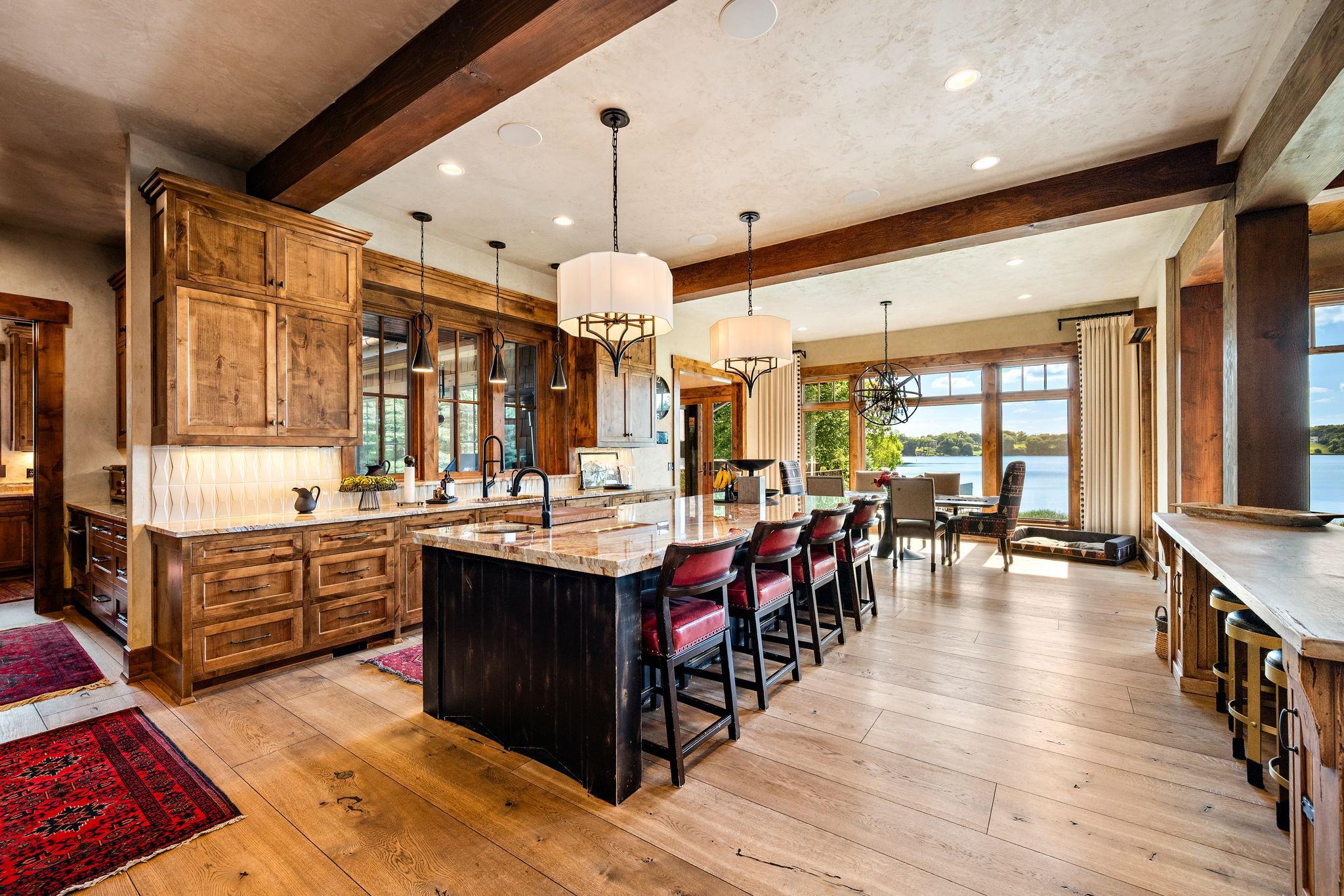 Lake views from the kitchen