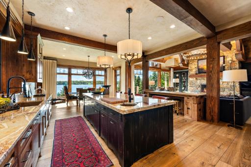 Lake views from the kitchen