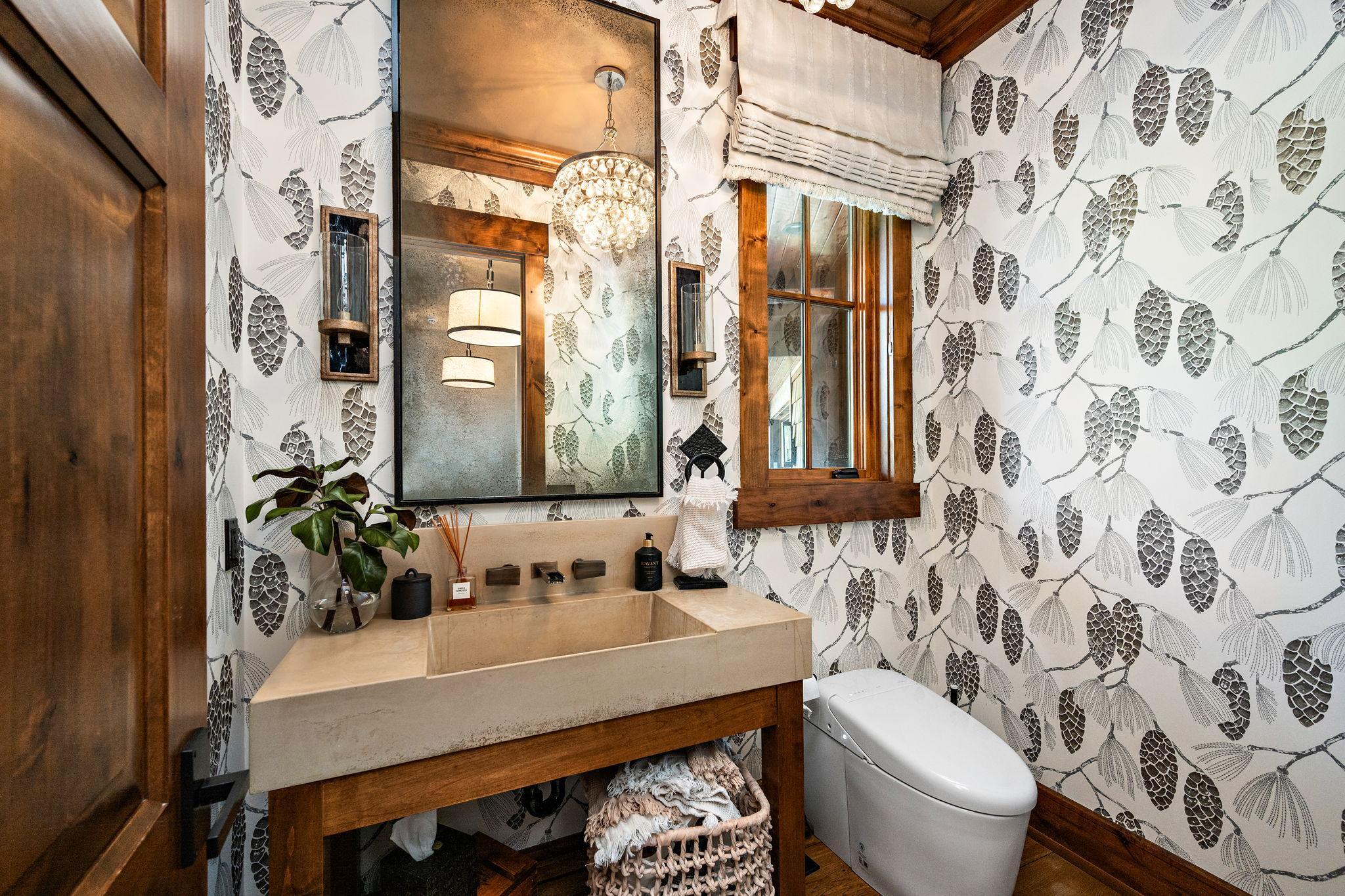 Main floor powder room