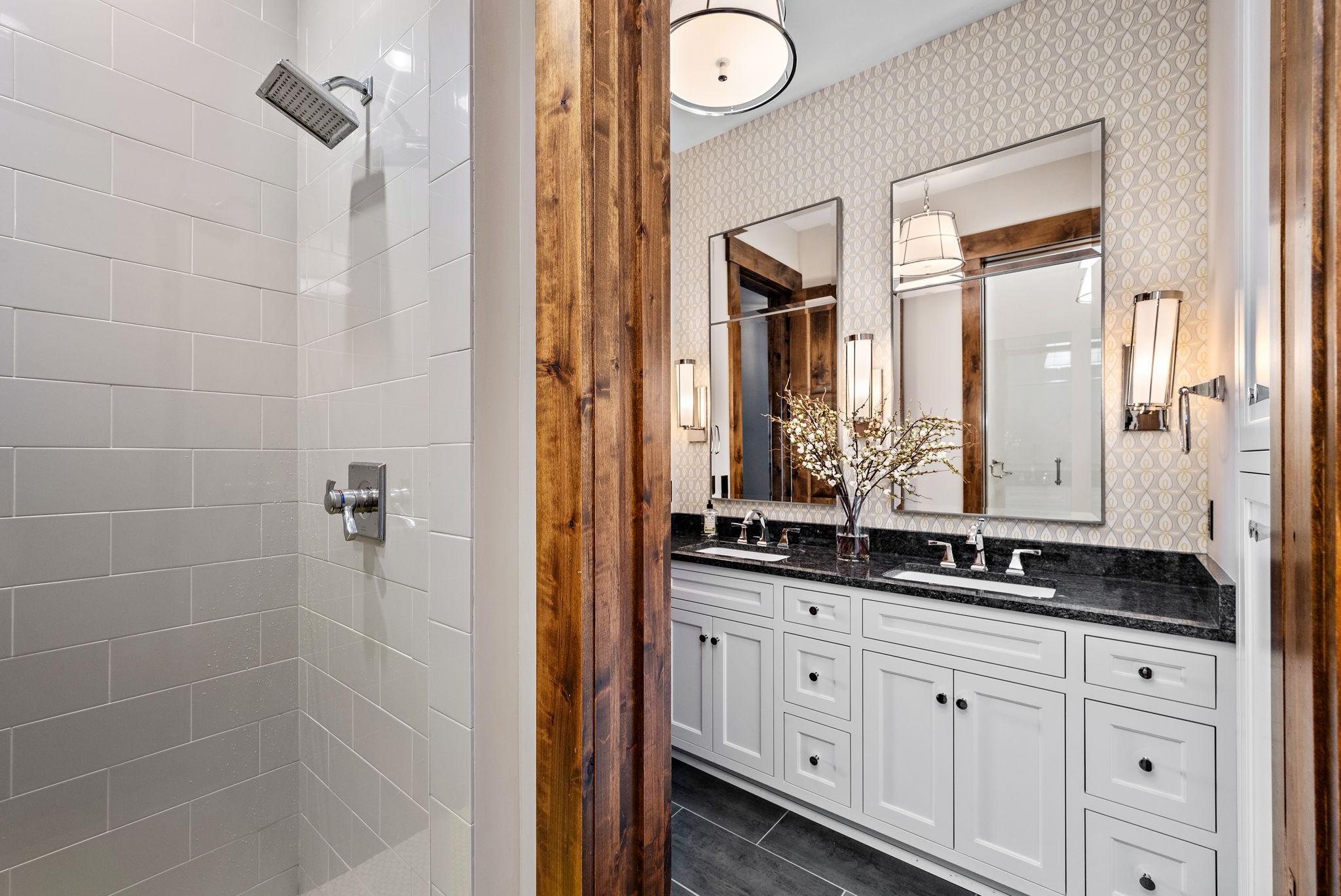 Lower level bath