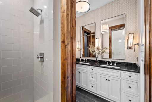 Lower level bath