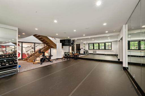 Guest house exercise room and dance studio
