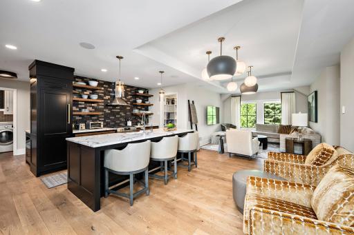 Guest house kitchen and living room