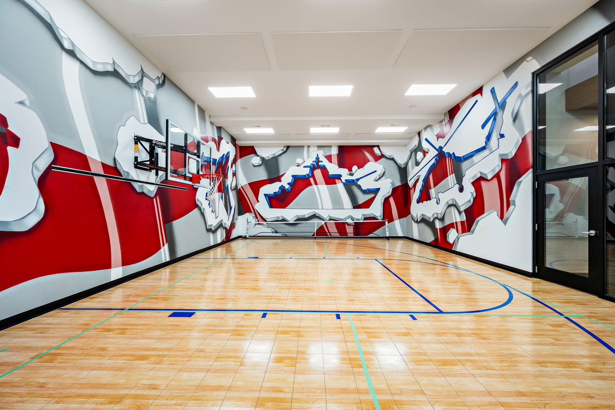 Guest house sport court