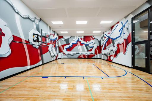 Guest house sport court