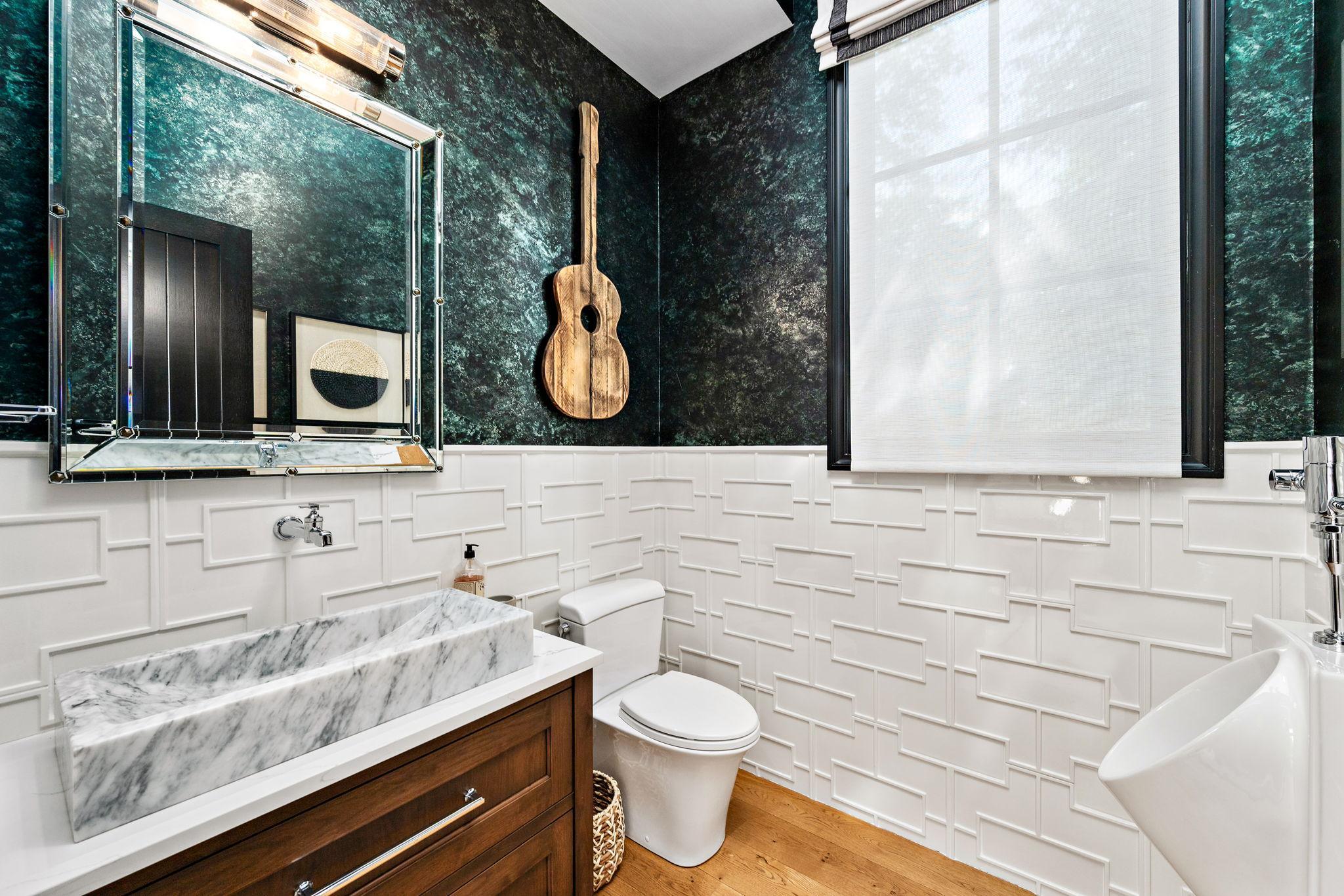 Guest house powder room