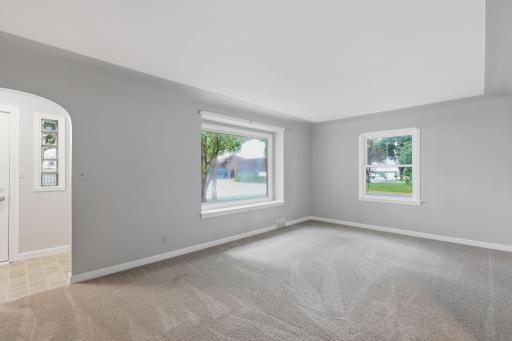 Main level living room. Picture window being replaced.