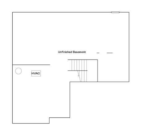 Lewis lower level floorplan.