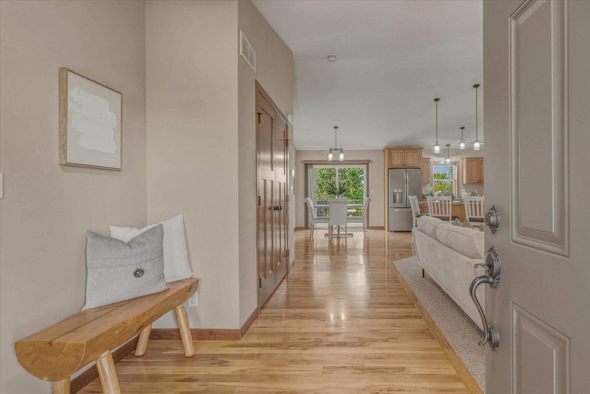 Gleaming Hickory Flooring welcomes you and guests