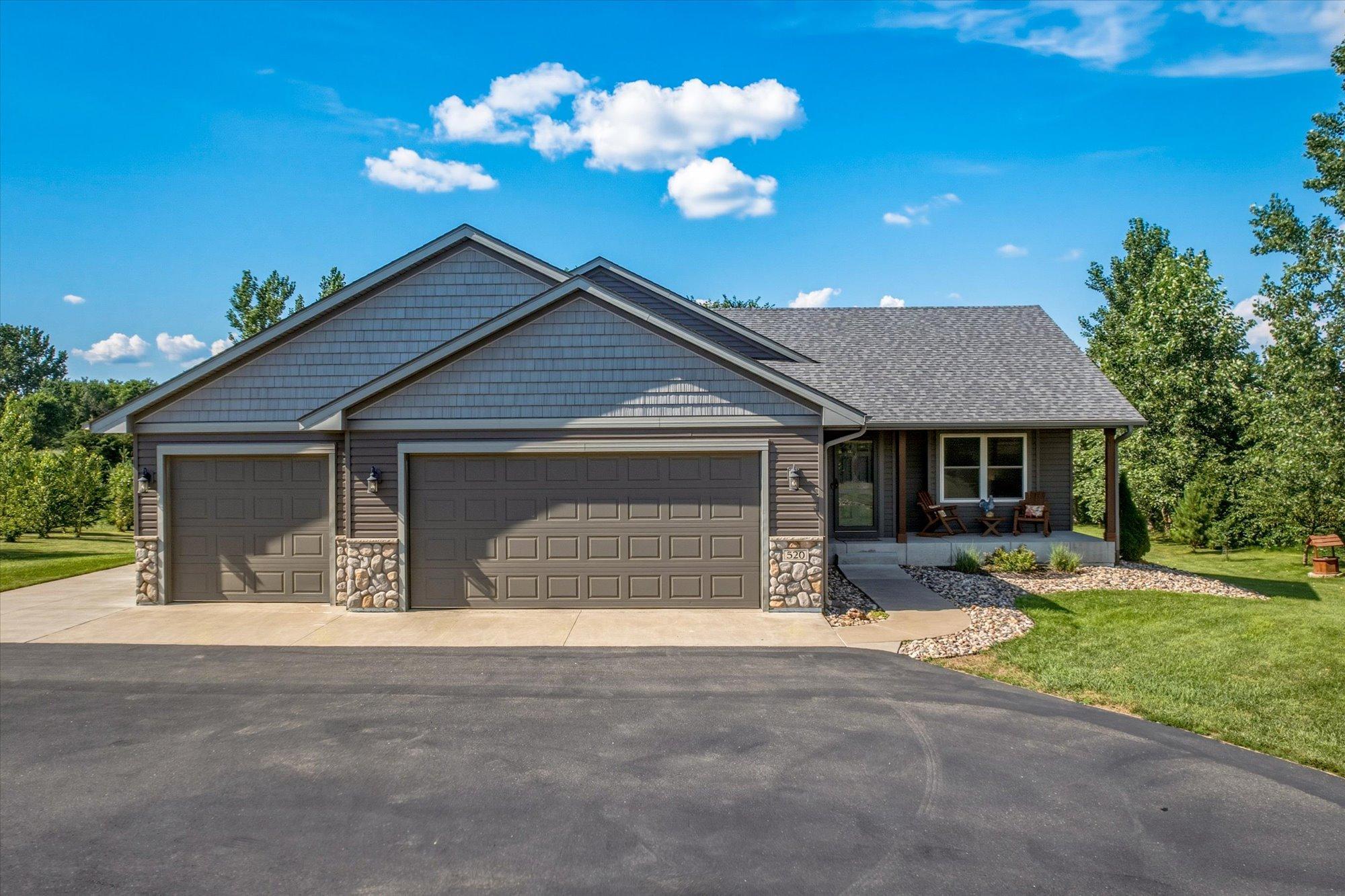Beautiful 1 acre lot, oversized 3 car garage, plenty of parking on large asphalt driveway