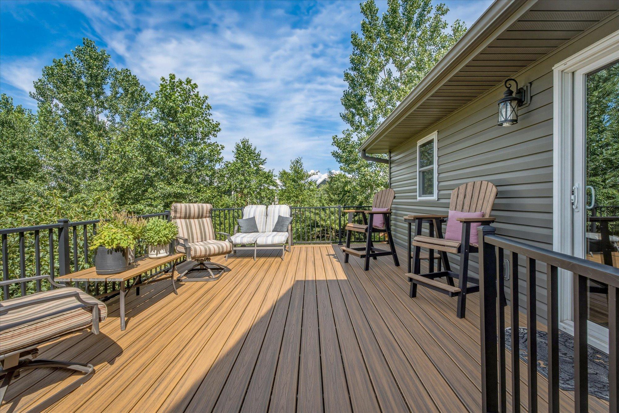 21 x 14 Composite Deck expands your living space to the beautiful outdoors
