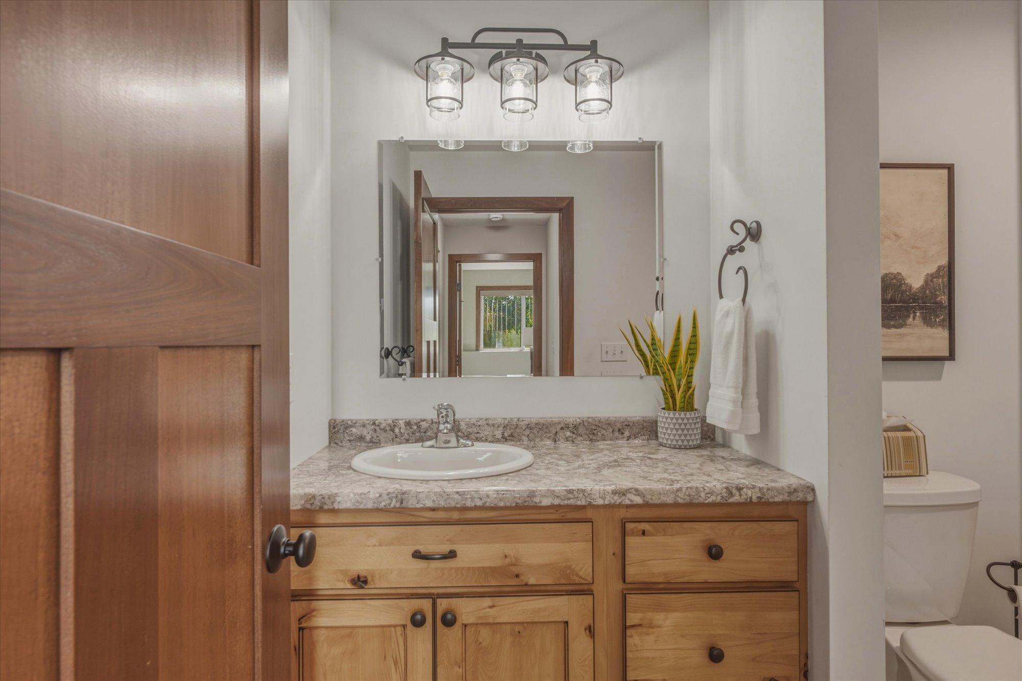 Nice, 3/4 bath for the lower level, Bed 3, and for guests