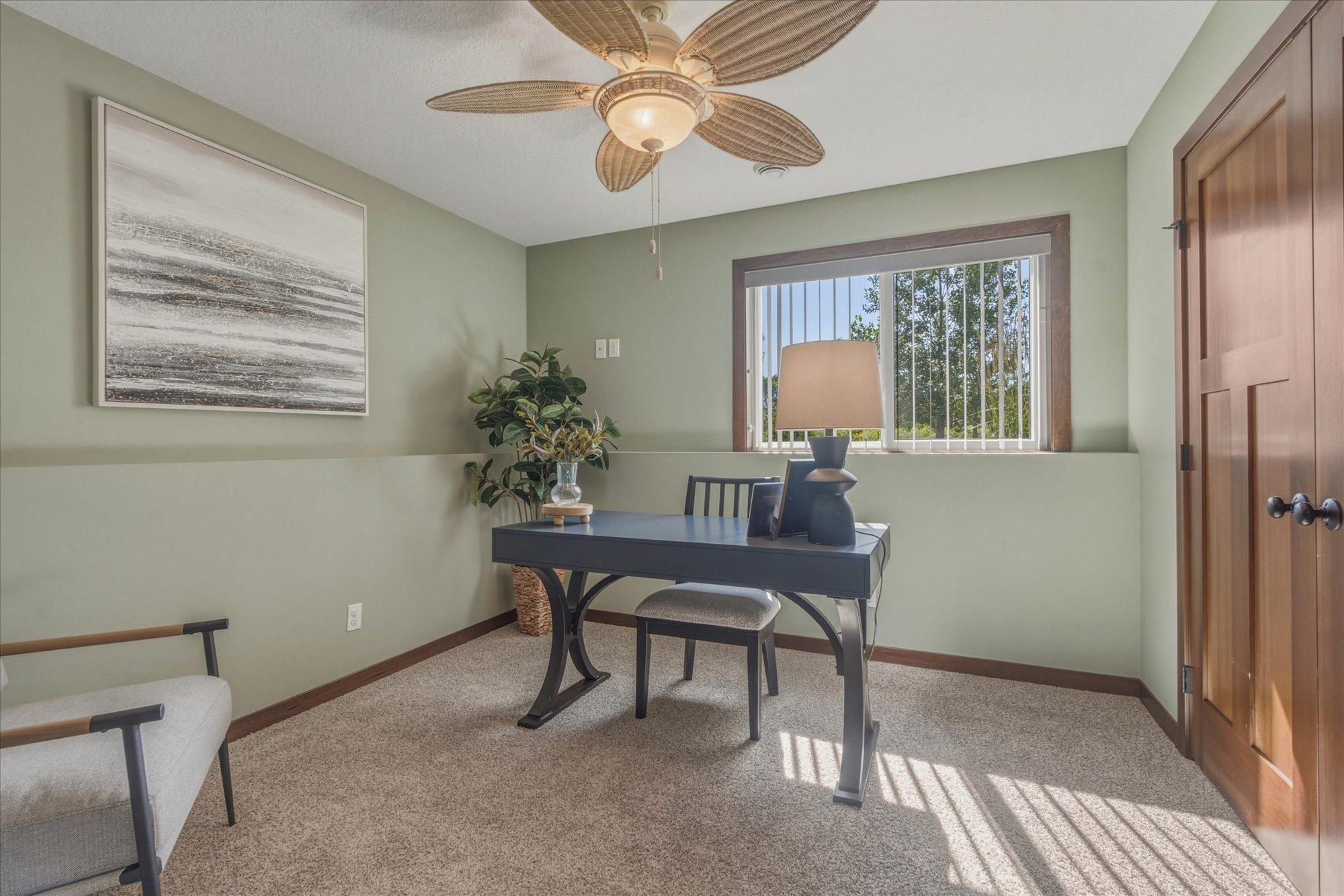 Lower level Bed 3 or Office