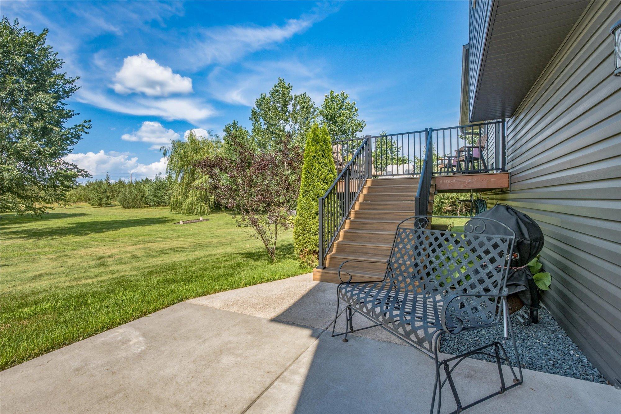 Lower level patio to beautiful back yard