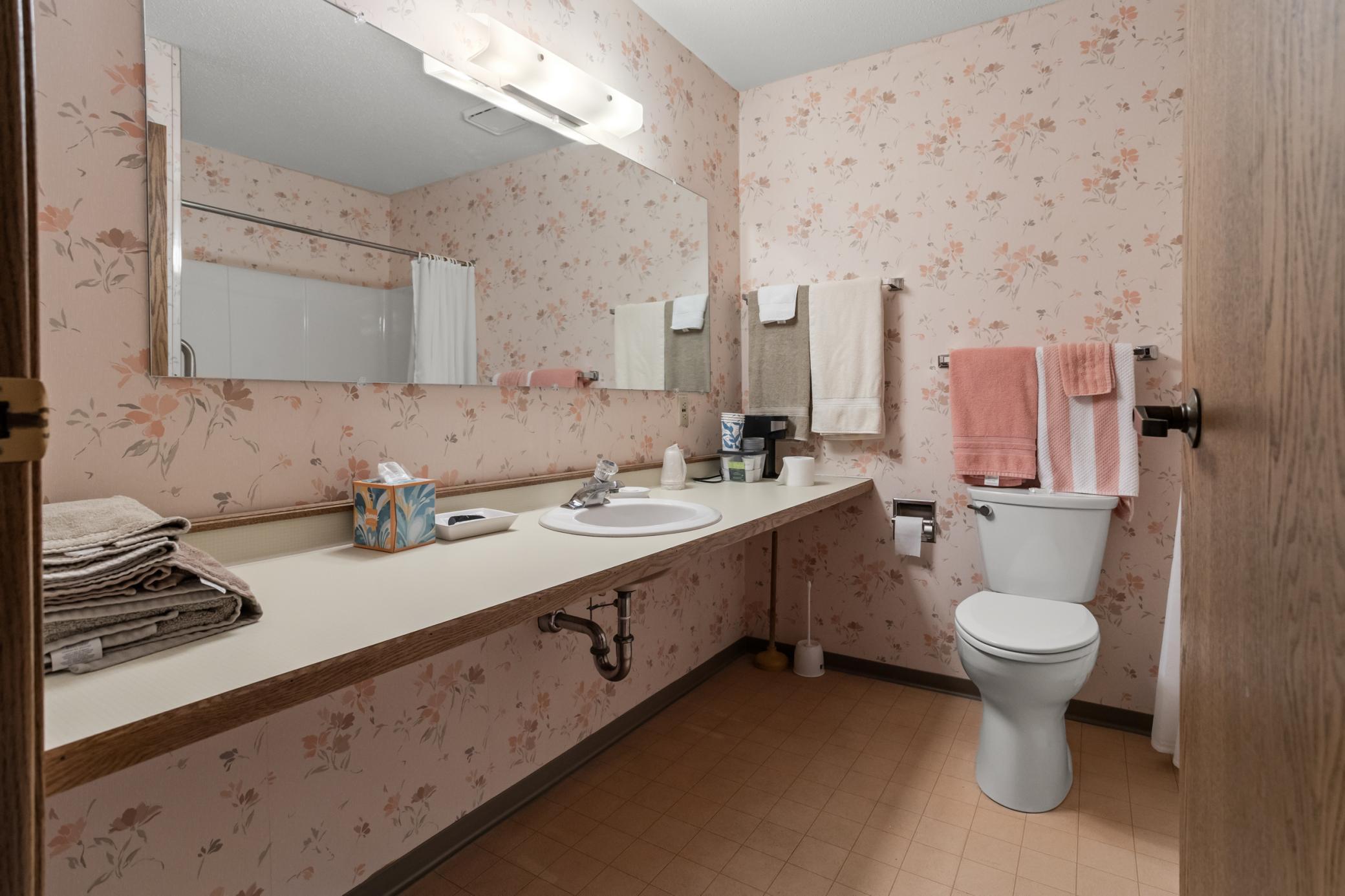 Guest room bathroom
