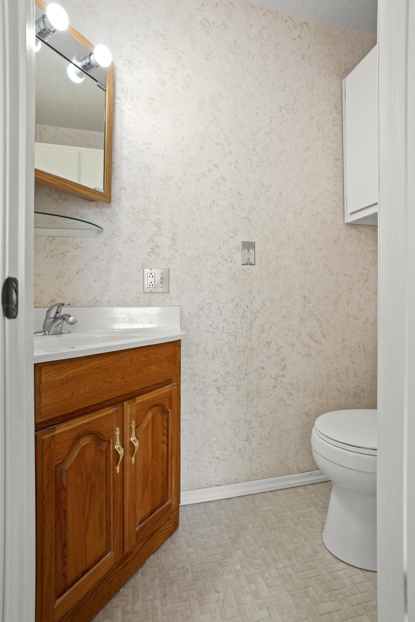 1/2 bath in Bedroom 2