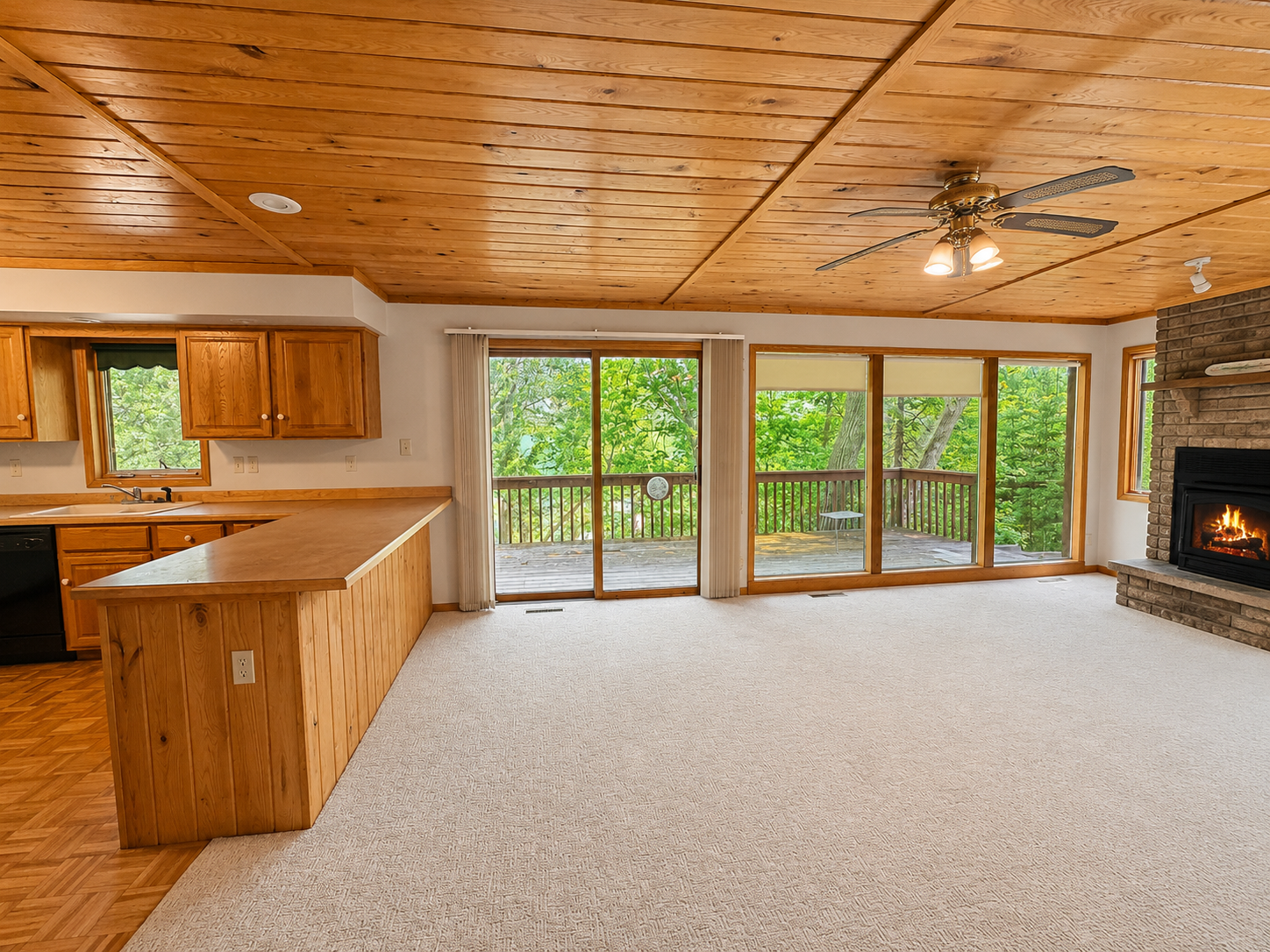 Family Room with Lake views