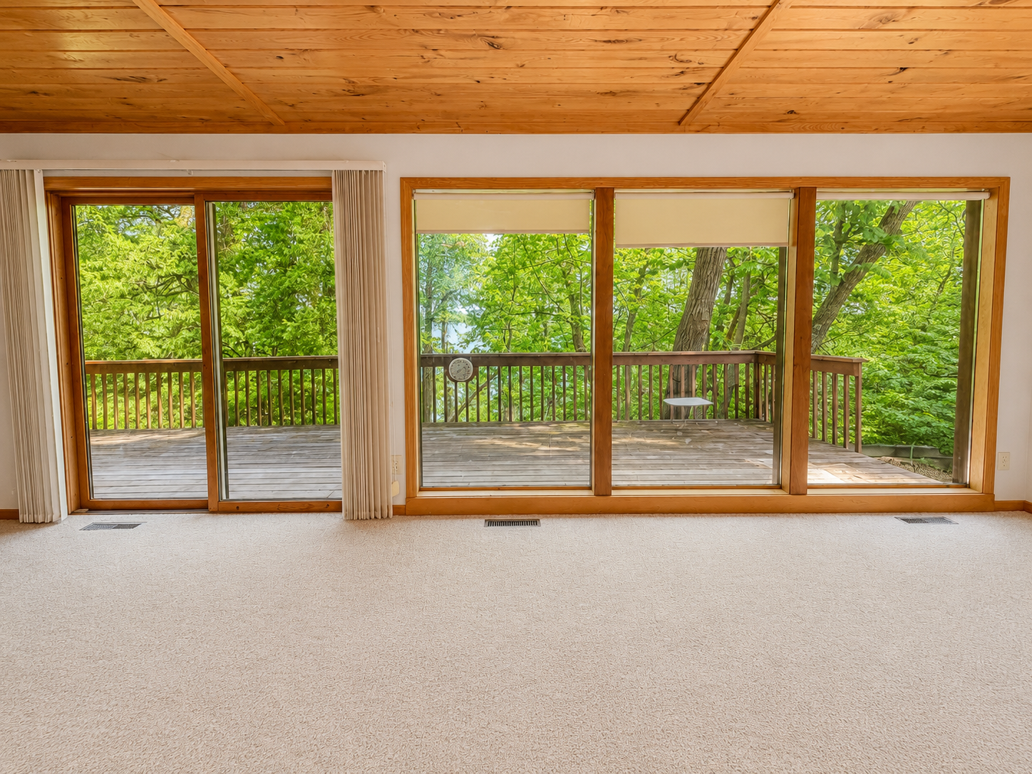 Expanded windows with beautiful lake views