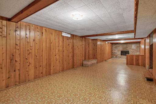 Lower level: multi functional family room with separate bar room/man cave