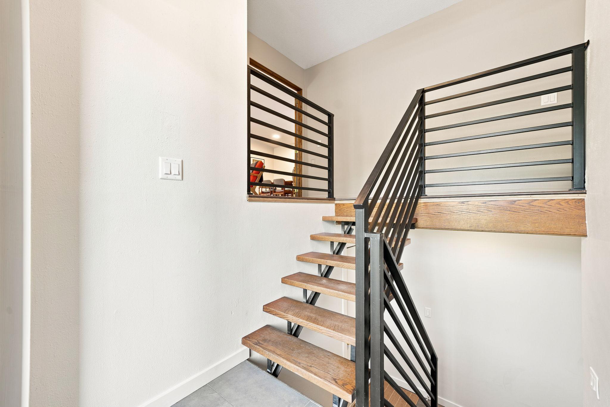 Entry Stairs provide access to both levels