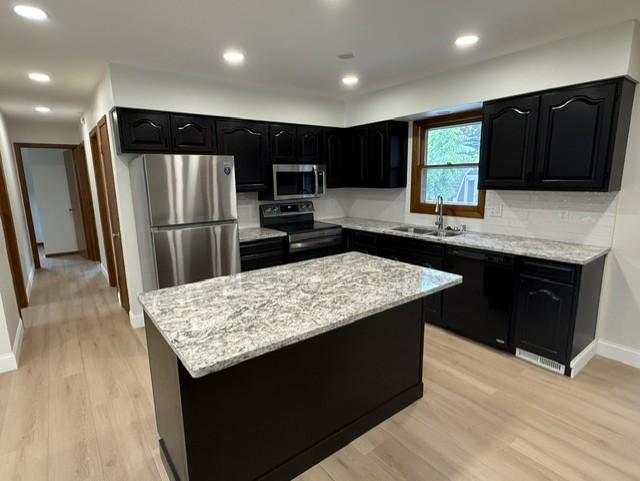 Granite topped island
