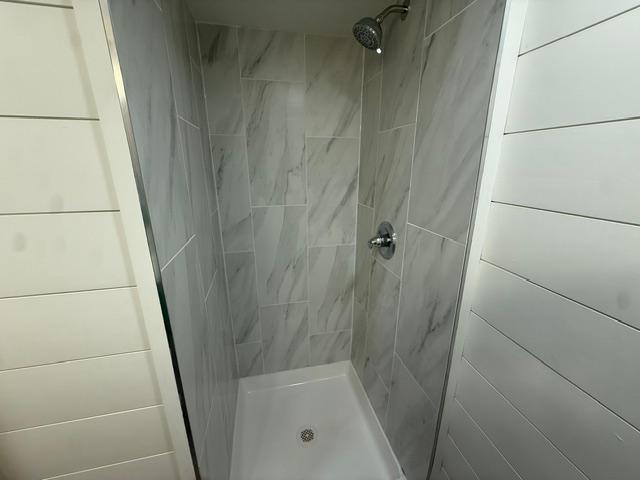 shower in bsmt