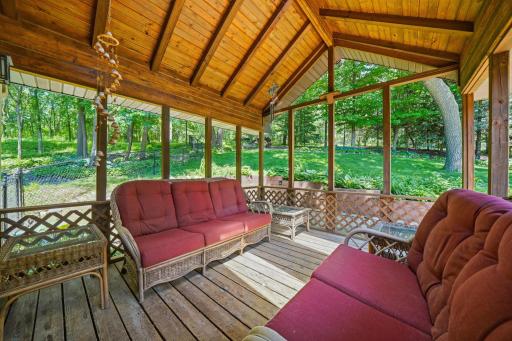 Rain or shine you can enjoy this backyard oasis