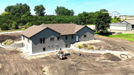 Lawn will be hydroseeded after final grade