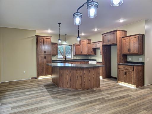 Kitchen with large center island