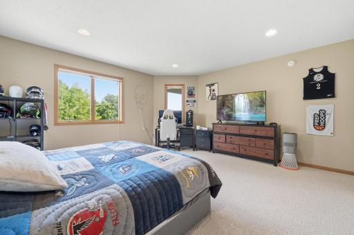 Located on the upper level perfect for older children or providing guests with a private getaway.