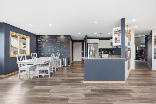 Designed for everyday living, the kitchen and dining area offer a comfortable and connected gathering space.