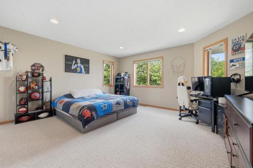 The second bedroom is also generous in size with neutral carpet and paint.