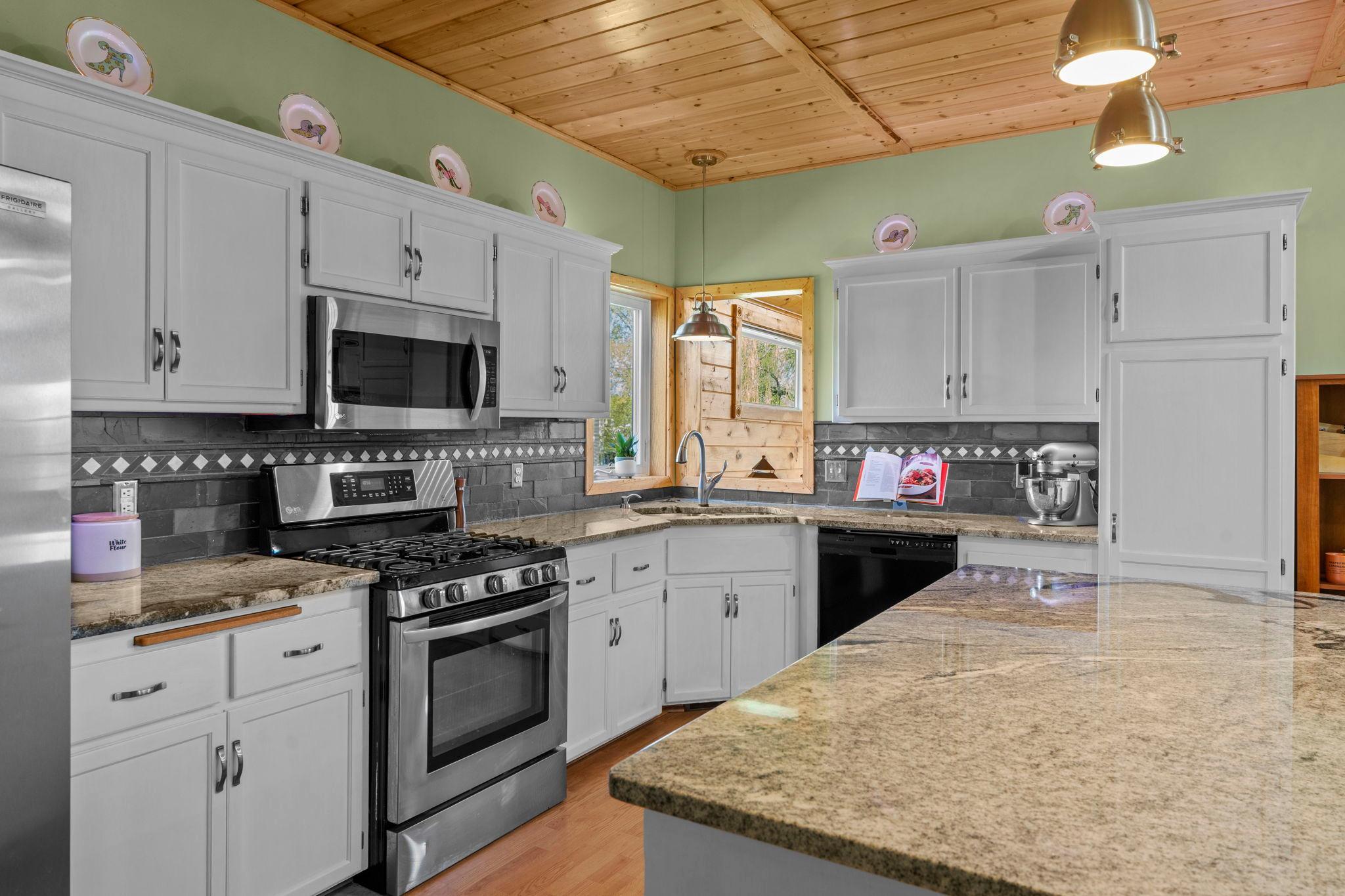 Stainless kitchen appliances