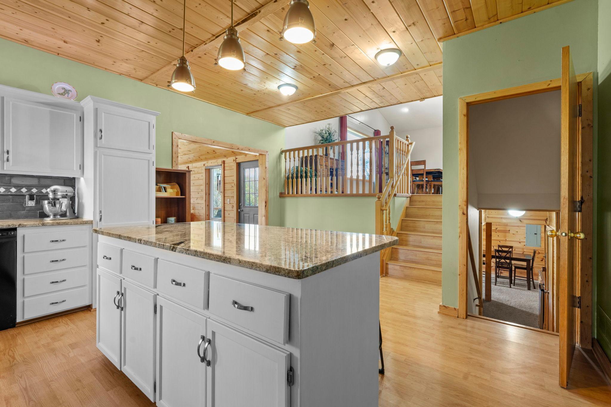 Open floorplan with multiple living areas