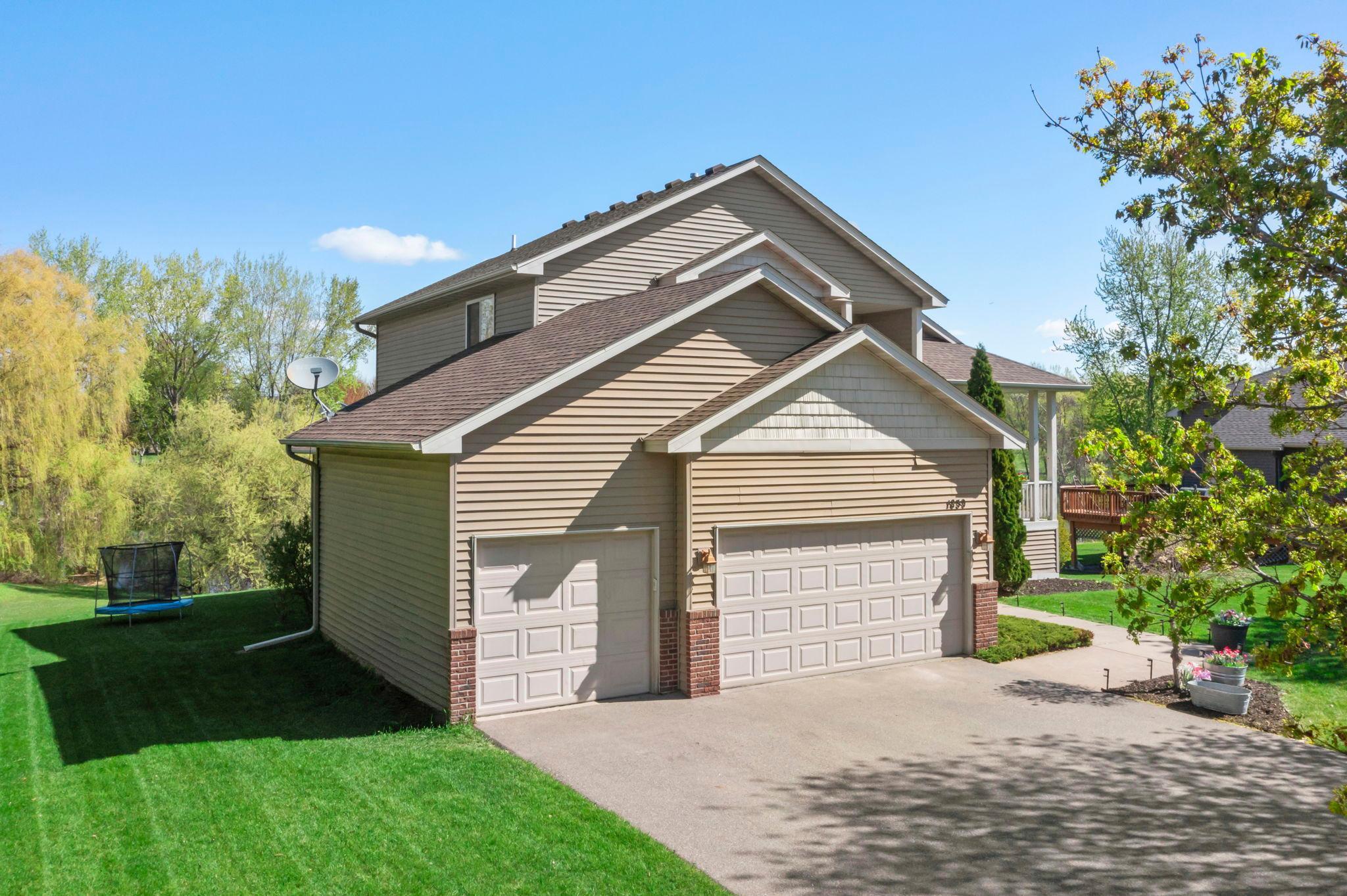 Oversized 3 Car Garage.