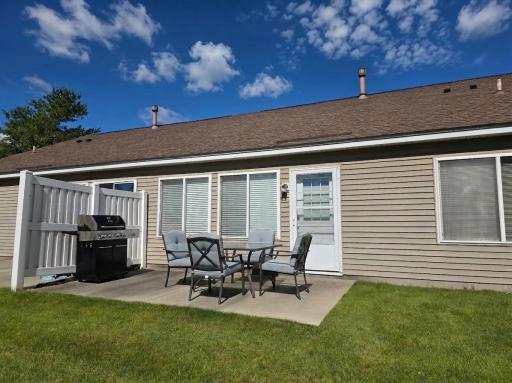 Outdoor patio perfect for grilling, entertaining, or relaxing outdoors.